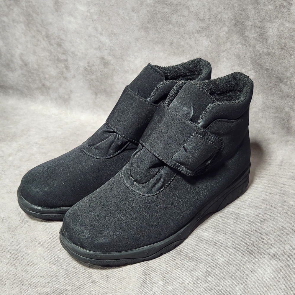 Toe Warmers Black Ankle Boots Canada T99849 Fleece Lined Rain/Winter Boots 8W‎
